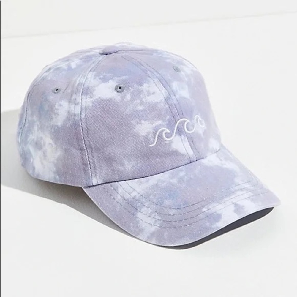 Blue Revival tie dye wave embroidered baseball hat NWT - Picture 1 of 4